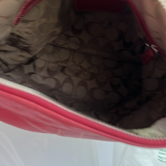 Coach Red Leather Shoulder Bag - Picture 9 of 9